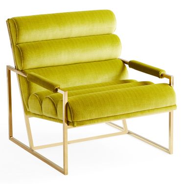 Channeled Goldfinger Lounge Chair In Duquette Pear
