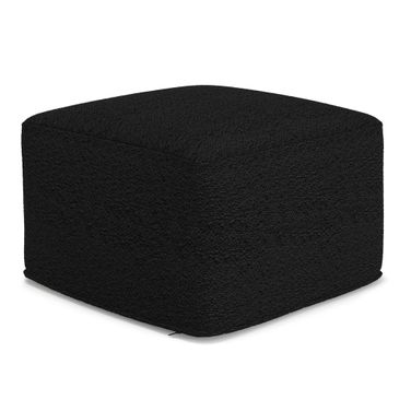 Chantal Square Pouf In Black