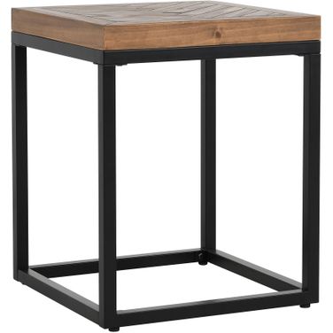 Chantel 18 Inch Square End Table In Almond