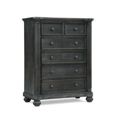 Charleston 5 Drawer Chest In Weathered Woodland