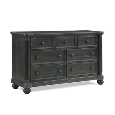 Charleston 7 Drawer Double Dresser In Weathered Woodland
