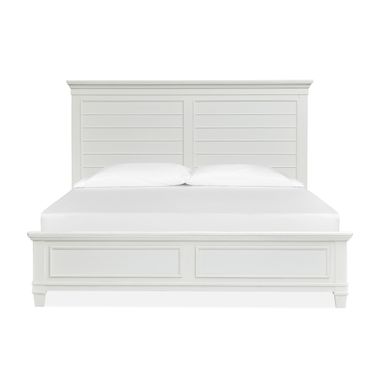 Charleston King Panel Bed In White