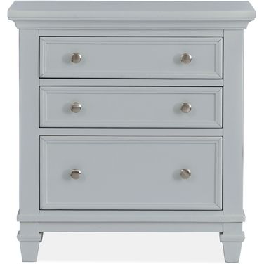 Charleston Drawer Nightstand In Grey