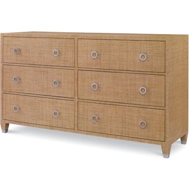 Charleston Dresser with Glass In Sand