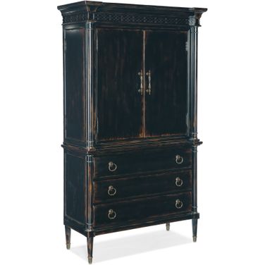 Charleston Jewelry Armoire In Black