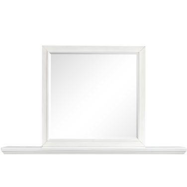 Charleston Landscape Mirror In White