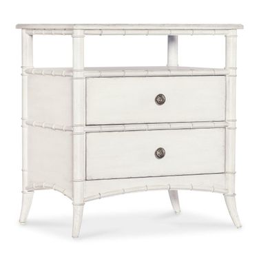 Charleston Nightstand In Whites and Creams and Beiges