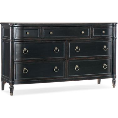 Charleston Seven Drawer Dresser In Black