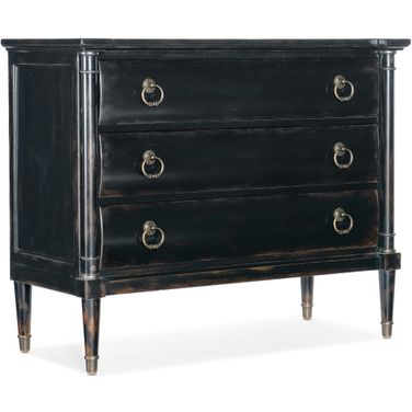 Charleston Three Drawer Chest Armoire Base In Black