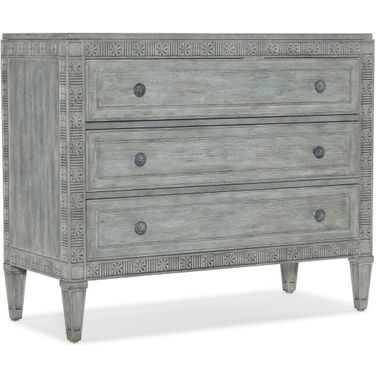 Charleston Three Drawer Chest In Light Blue