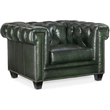 Charleston Tufted Chair In Green