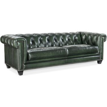 Charleston Tufted Sofa In Green