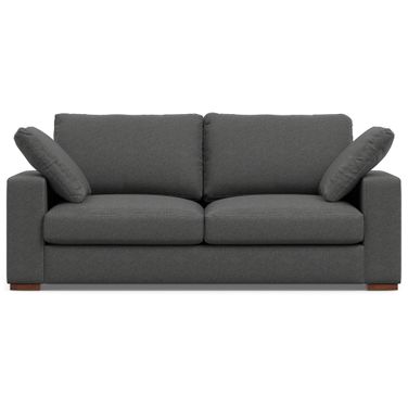 Charlie Woven Performance Fabric 78-inch Sofa In Pebble Grey