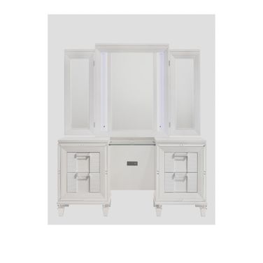 Charlotte 3-Piece Vanity Set In White