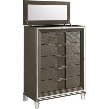 Charlotte Copper 5 Drawer Flip Top Chest