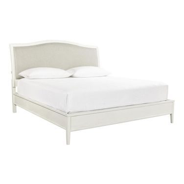 Charlotte King Upholstered Bed In White
