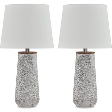 Chaston Antique White Metal Table Lamp Set Of 2
