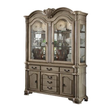 Chateau De Ville Buffet and Hutch In Antique White