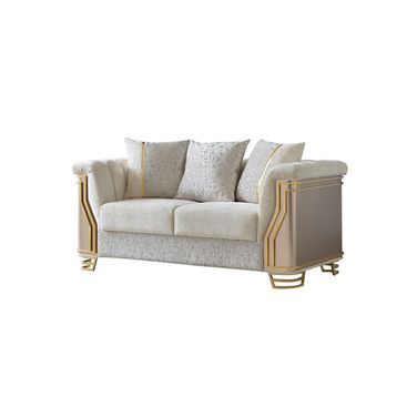 Chateau Loveseat In Cream and Gold