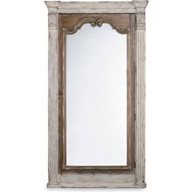Chatelet Caramel Froth And Paris Vintage Floor Mirror With Jewelry Armoire Storage