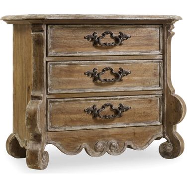 Chatelet Brown Wood Nightstand