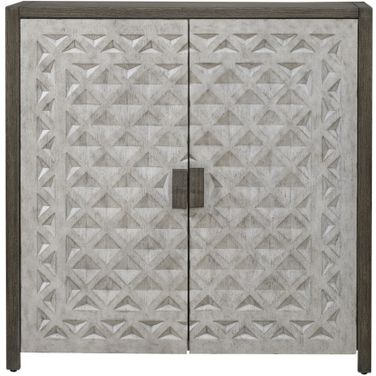 Chatfield Accent Console In Antique White With Tobacco Top