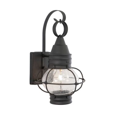 Chatham 8 Inch Outdoor Wall Light In Textured Black