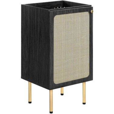 Chaucer 18 Inch Bathroom Vanity Cabinet In Black