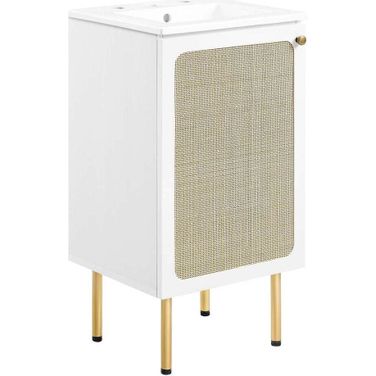 Chaucer 18 Inch Bathroom Vanity In White