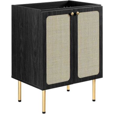 Chaucer 24 Inch Bathroom Vanity Cabinet In Black