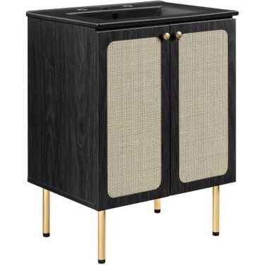 Chaucer 24 Inch Bathroom Vanity In Black