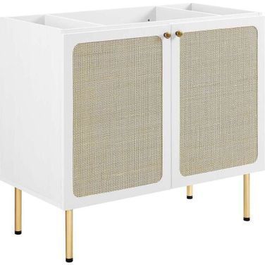 Chaucer 36 Inch Bathroom Vanity Cabinet In White