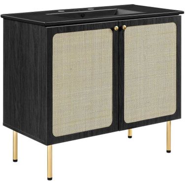 Chaucer 36 Inch Bathroom Vanity In Black