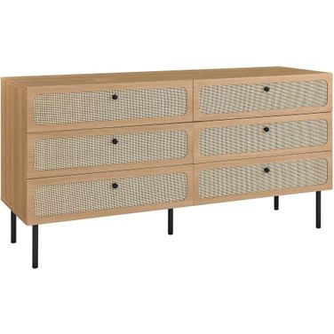 Chaucer 6-Drawer Dresser In Oak