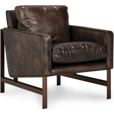 Chazzie Club Chair In Truffle Brown