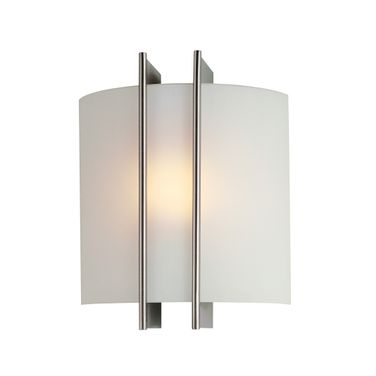 Checks Wall Sconce In Brushed Nickel