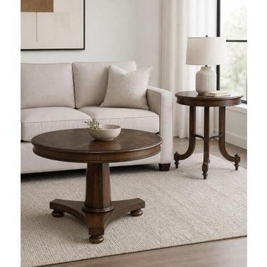 Chelsea Club Occasional Table Set In Cognac
