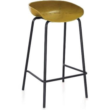 Cherry Vintage Yellow Bar Stool Set Of 2