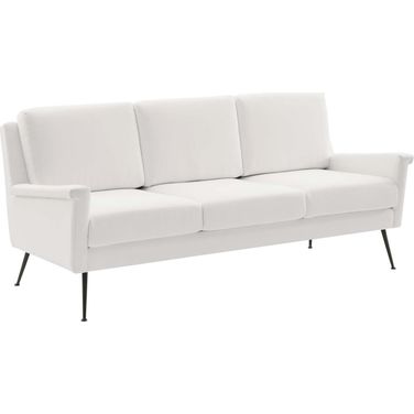 Chesapeake Fabric Sofa In Black and White