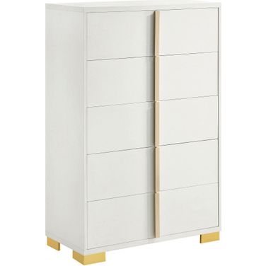 Marceline 5-drawer Chest White