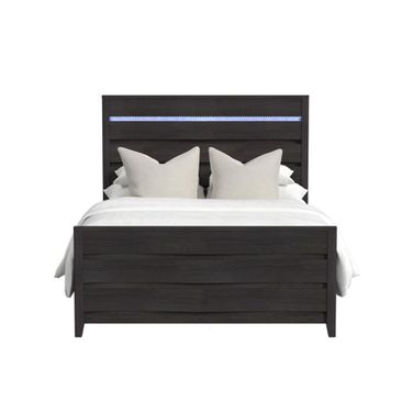Chett Full Bed with LED In Black