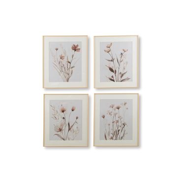Chettings Wall Art Set of 4 In Gray and Beige