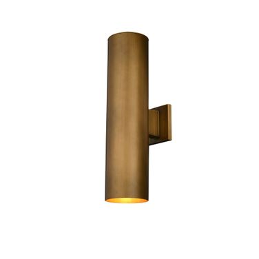 Chiasso 2 Light 20 Inch Outdoor Wall Light In Warm Brass