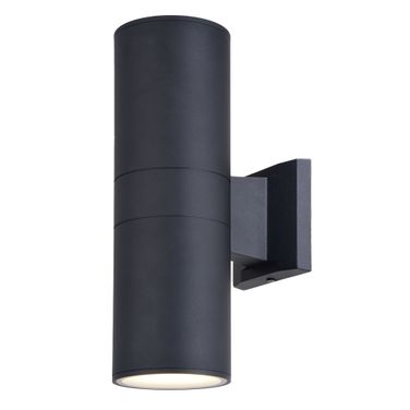 Chiasso LED 2 Light 13-Inch Outdoor Wall Light In Textured Black