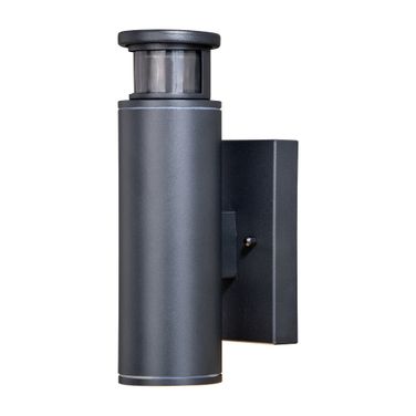 Chiasso LED Motion Sensor Dusk to Dawn Outdoor Wall Light In Textured Black