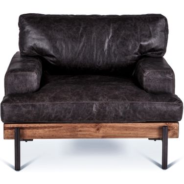 Chiavari Armchair In Morocco Ebony Leather