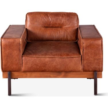Chiavari Armchair In Vintage Cognac Leather