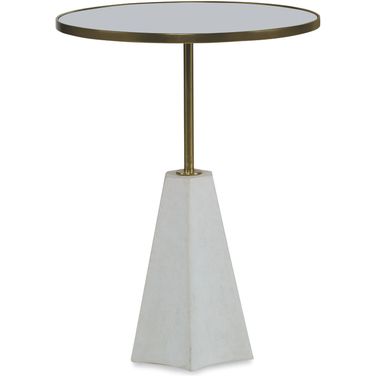 Chicago Chairside Table In Off White