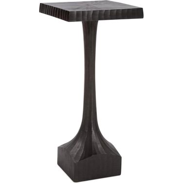 Chiseled Cast Aluminum Martini Table In Graphite