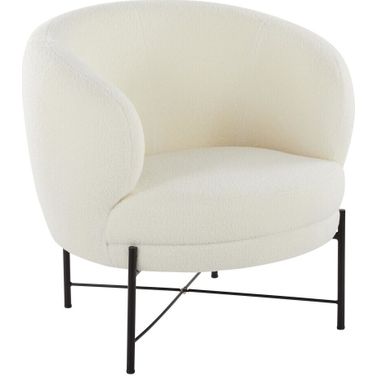 Chloe Accent Chair In Black and White